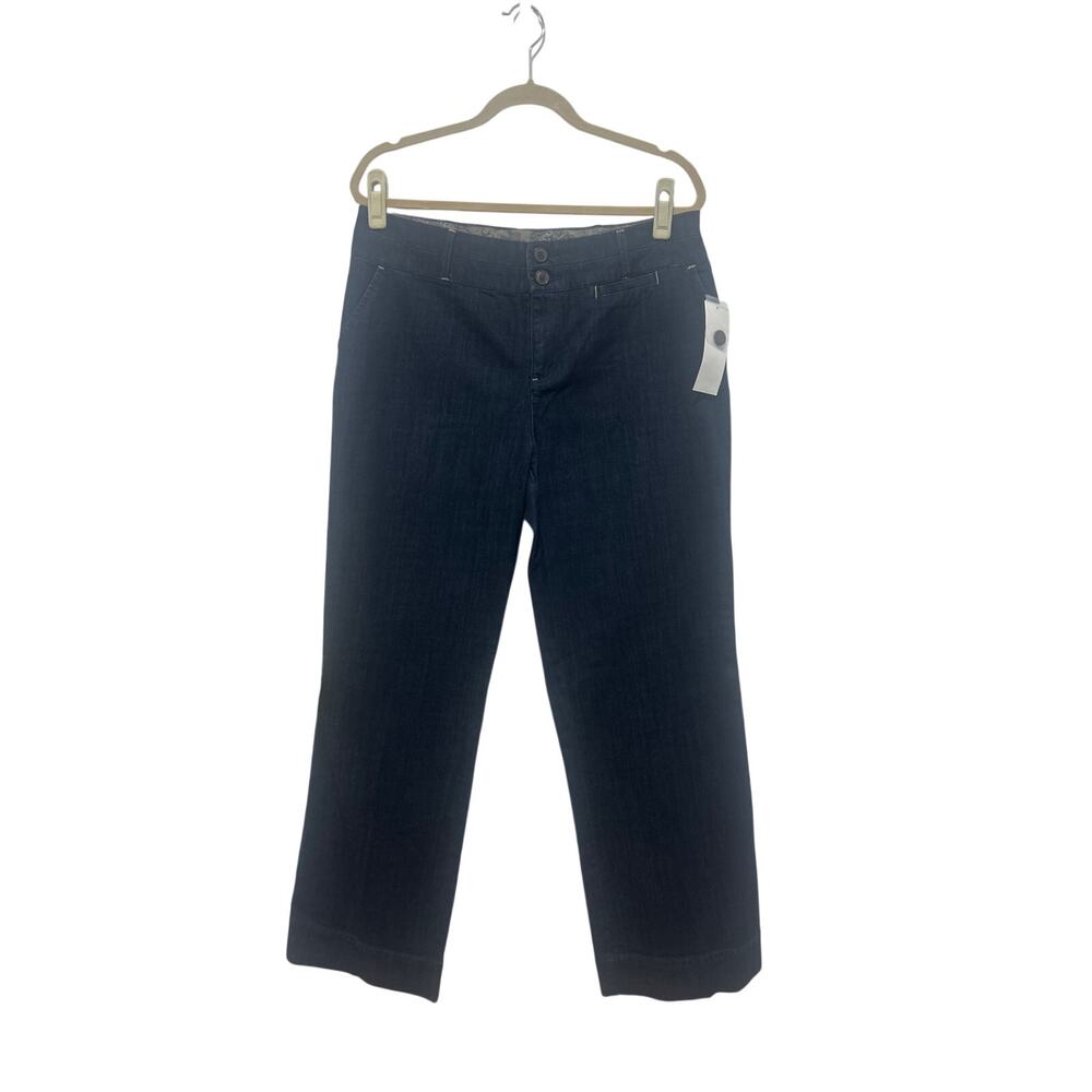 Motto Australian Ever Tails Stretch Cotton Sailor Wide Leg Denim Jeans 14 NWT